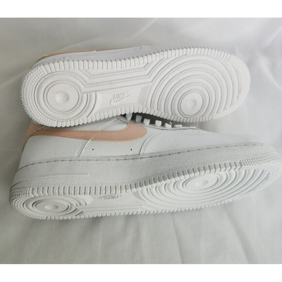 MEN\'S NIKE AIR FORCE ONE 1 07 NEXT NATURE WHITE / PINK DC9486-100 SNEAKERS